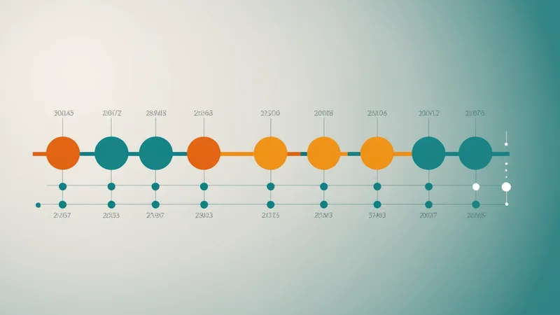 Abstract timeline visualization with delay markers